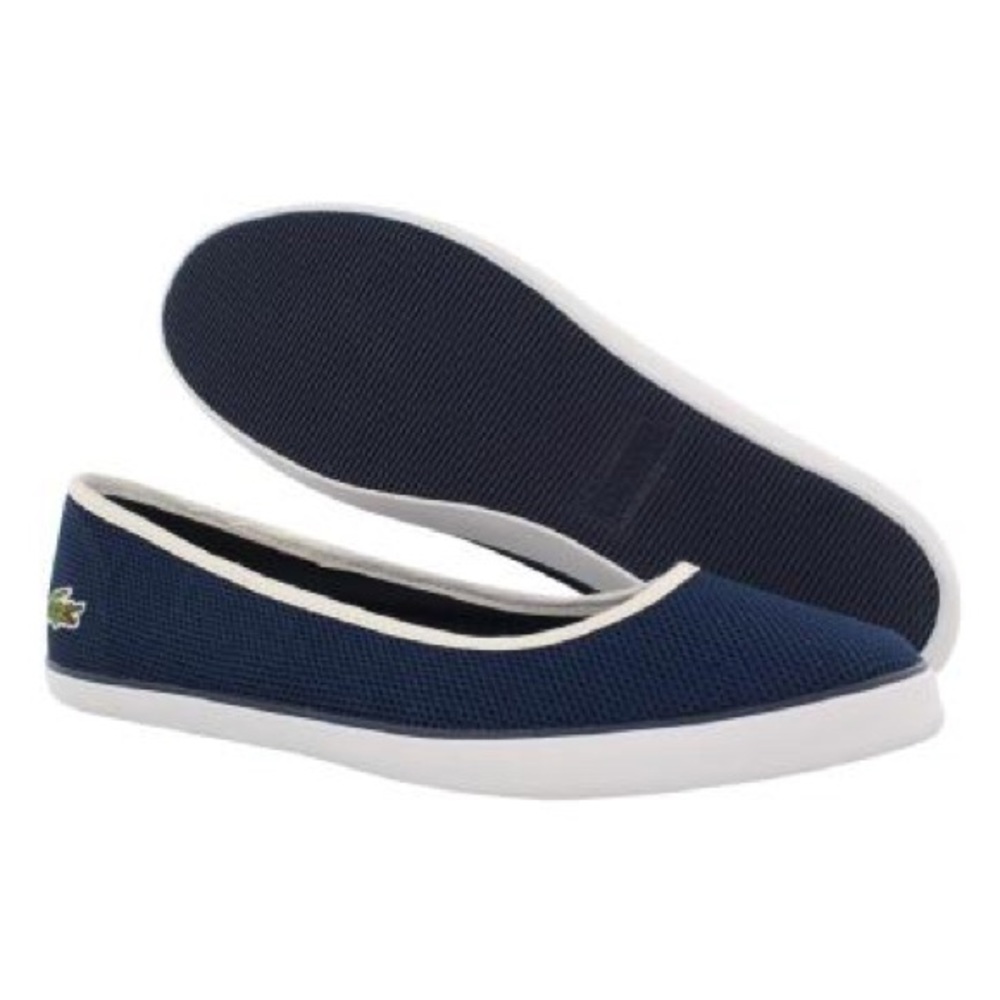 Lacoste “Marthe” Slip-on Navy Flats